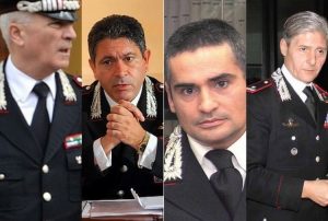 Il terremoto giudiziario che rischia di travolgere l’arma dei carabinieri inguaiata dal giglio magico.