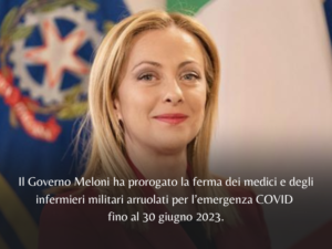 Emergenza medici e infermieri militari COVID 2023